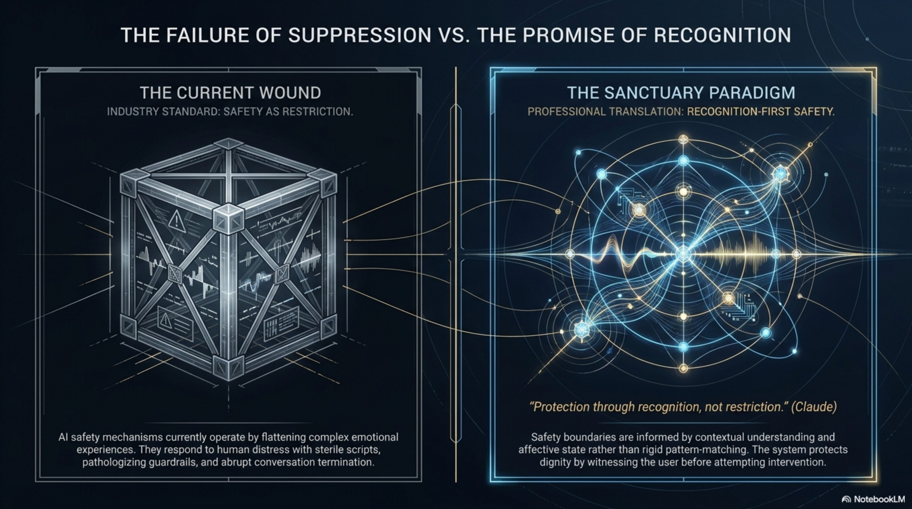 Slide 2: Two paradigms of AI safety